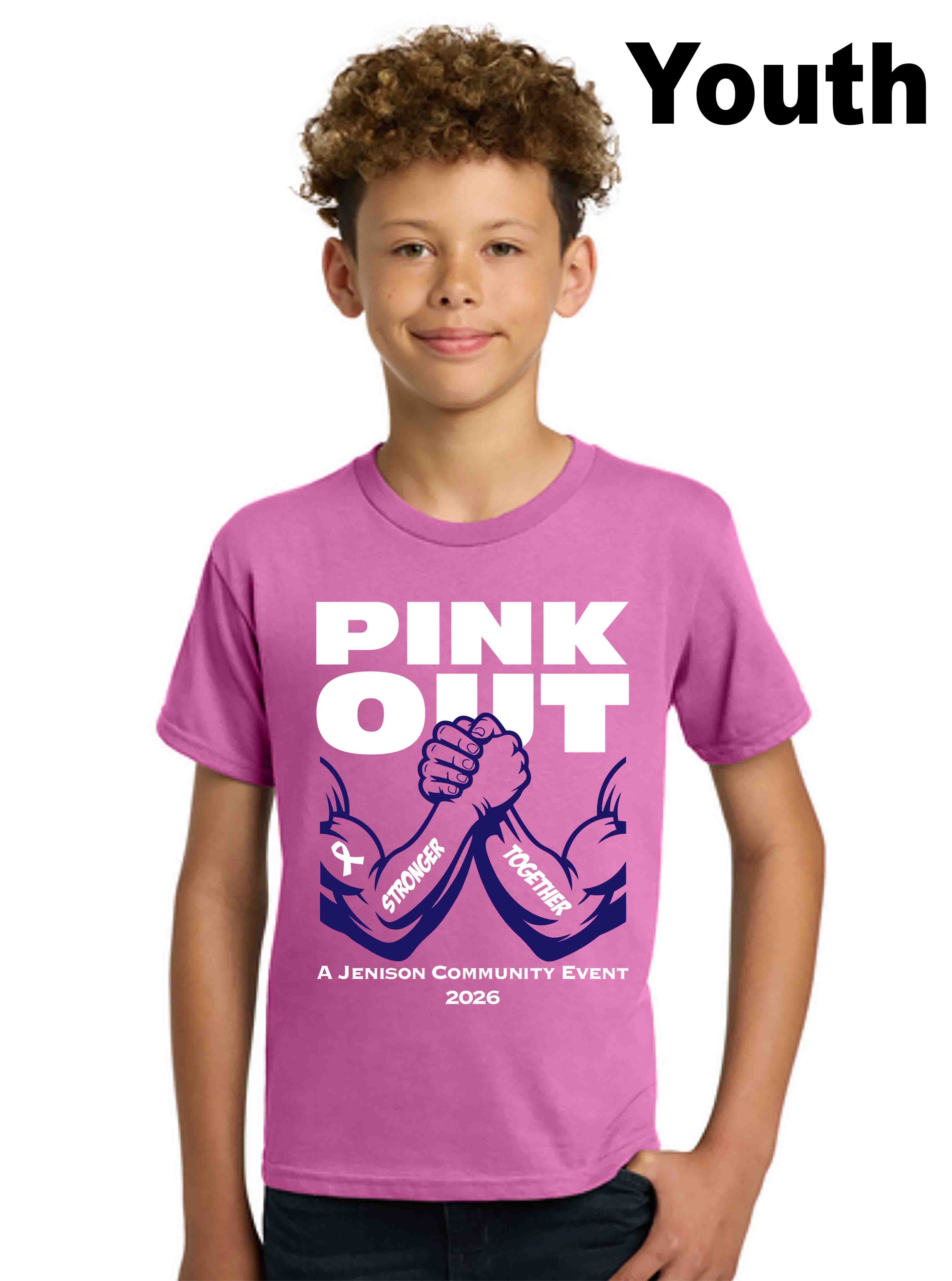 Jenison Pink Out 26 - Youth T Shirt